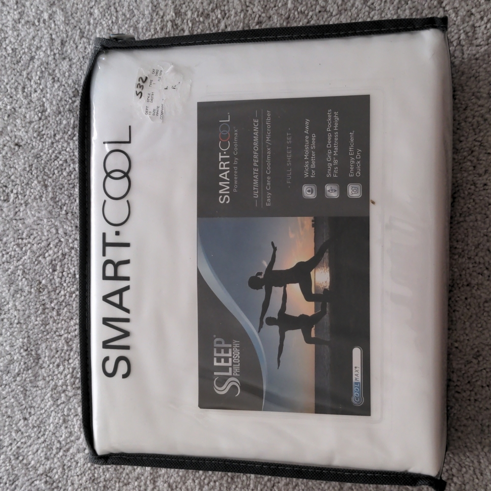 Full sheet set  microfibre ( white ) smart cool